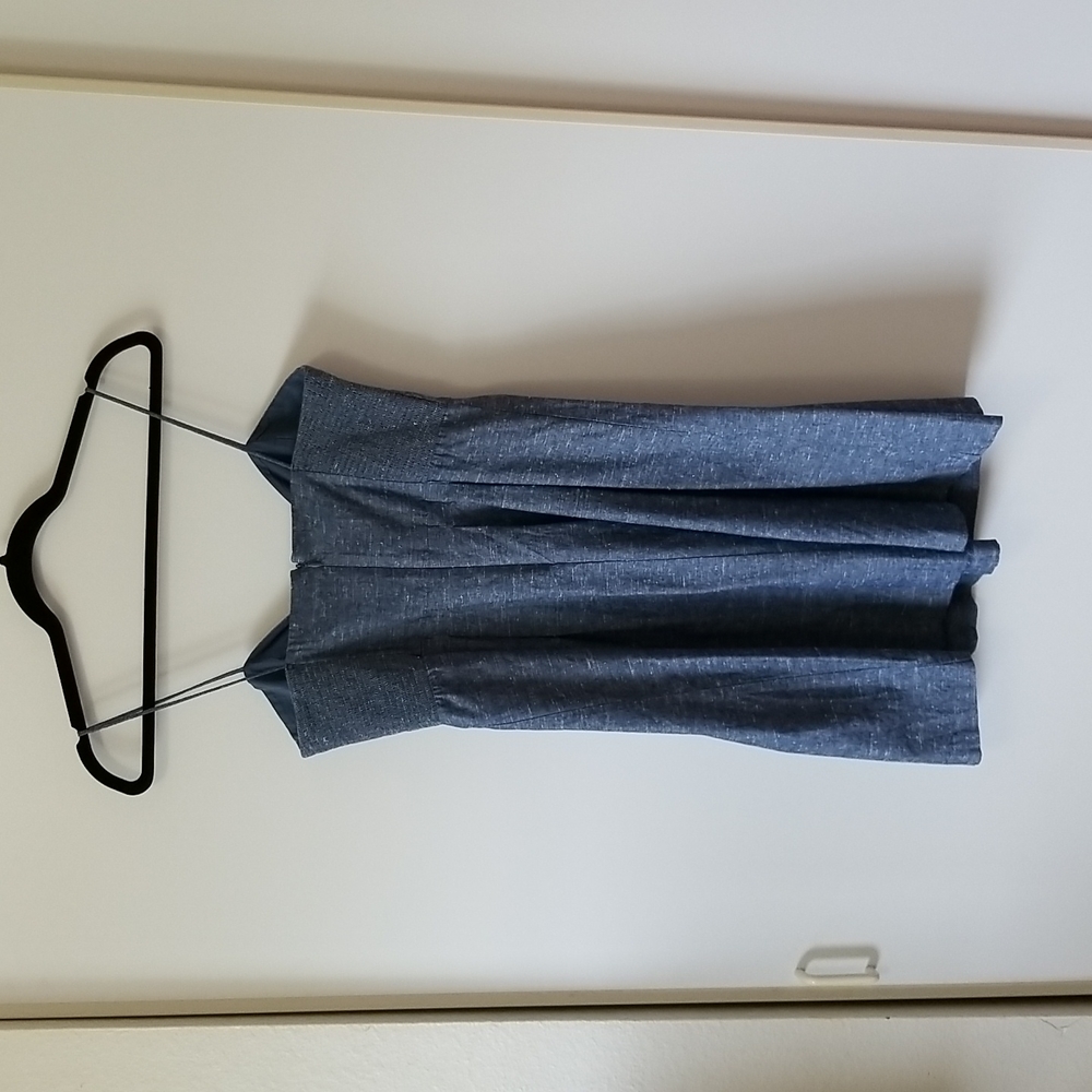 Madewell Chambray Tie-Front Cutout Cami Dress - Size 6 - Picture 10 of 13